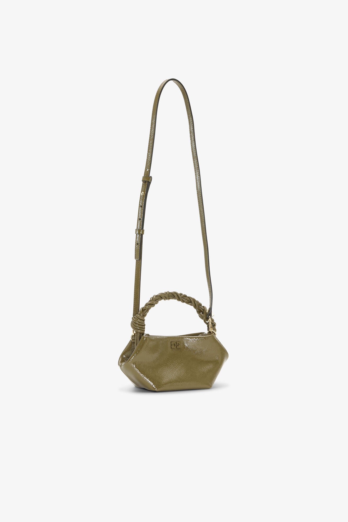 GANNI Outlet Military Olive Olive Green Mini Bou Bag