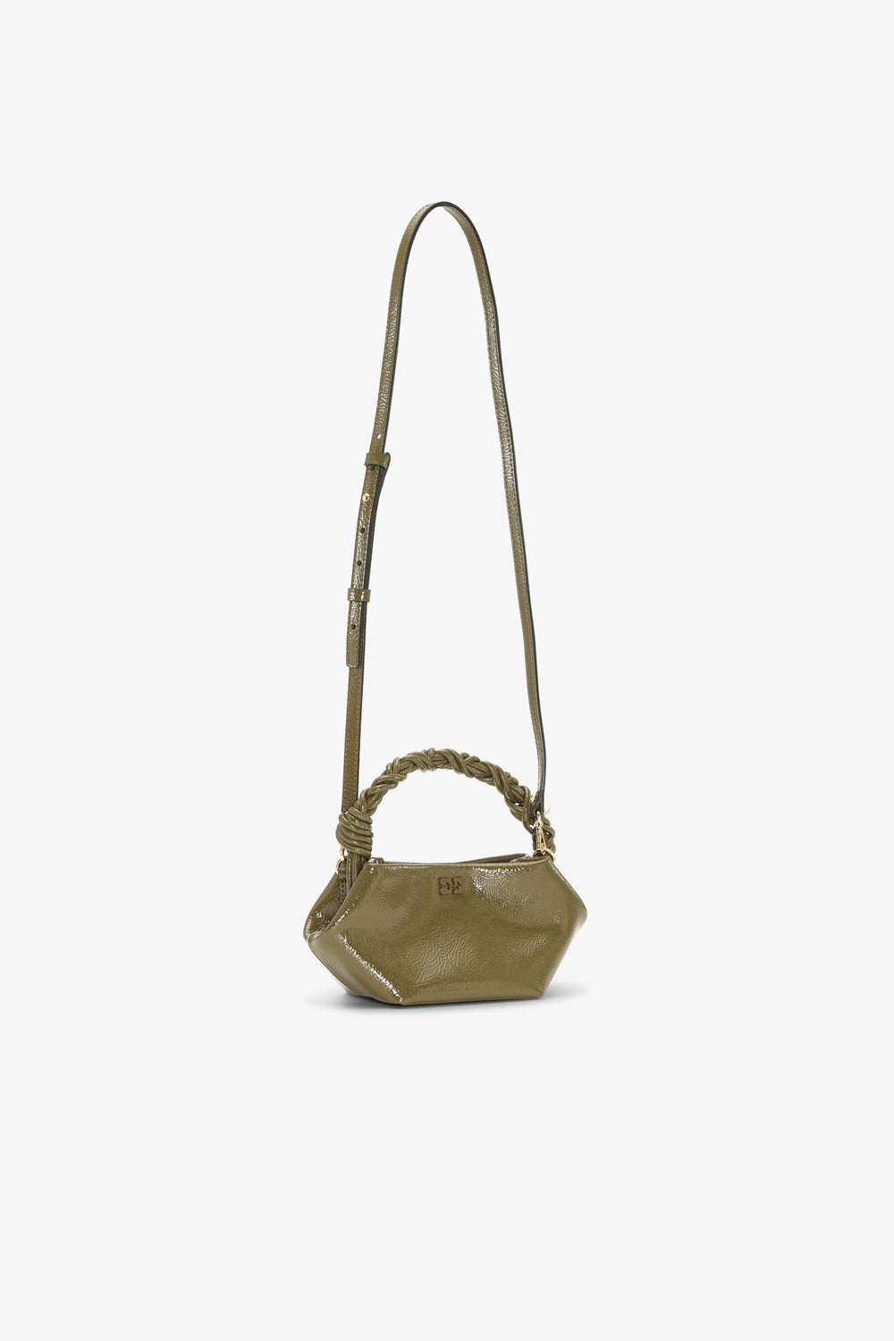 GANNI Outlet Military Olive Olive Green Mini Bou Bag
