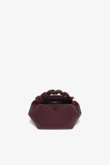 GANNI us Port Royale Small Bou Bag in Burgundy