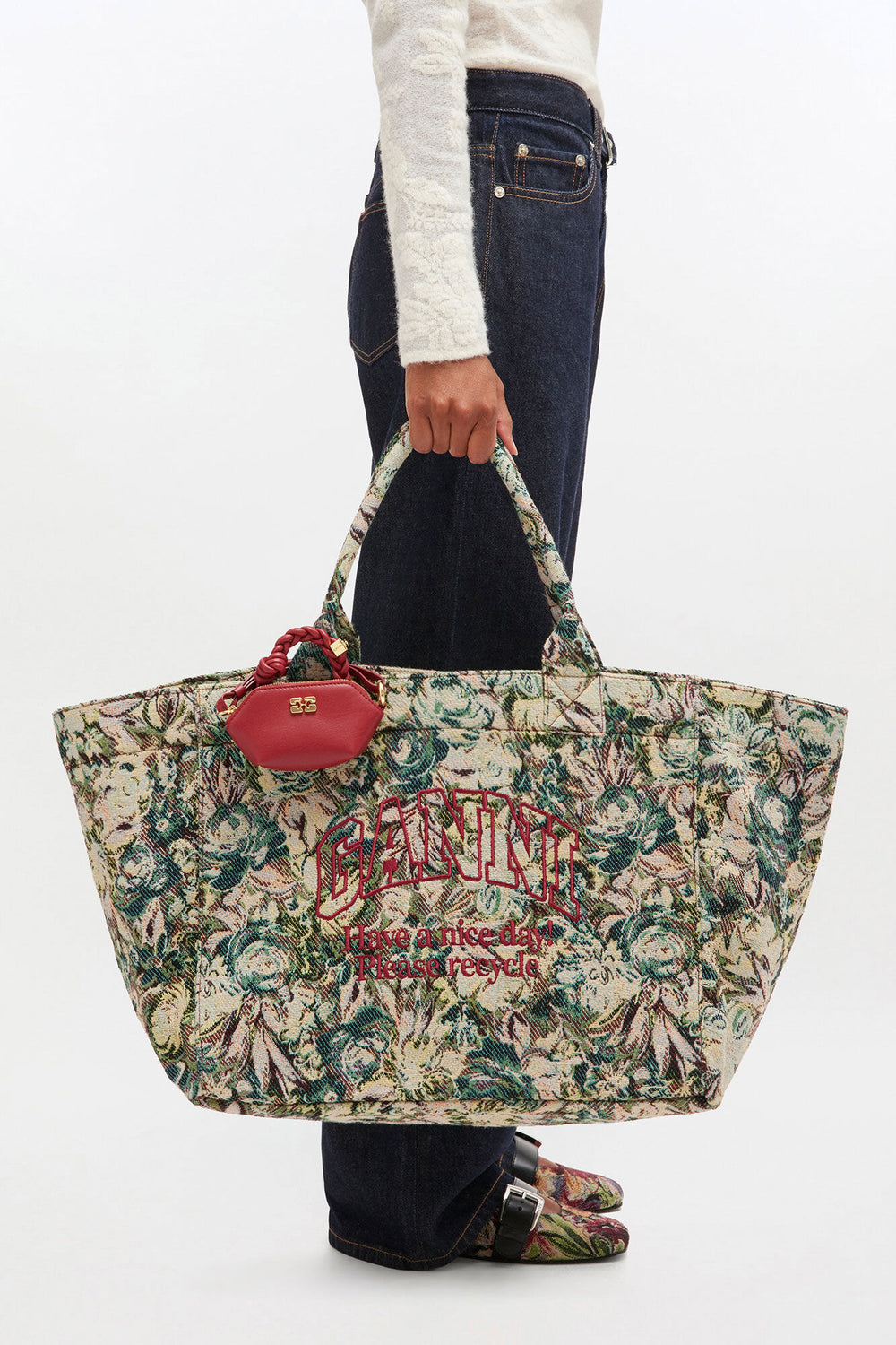 GANNI Online Jadeite Tapestry XXL Tote