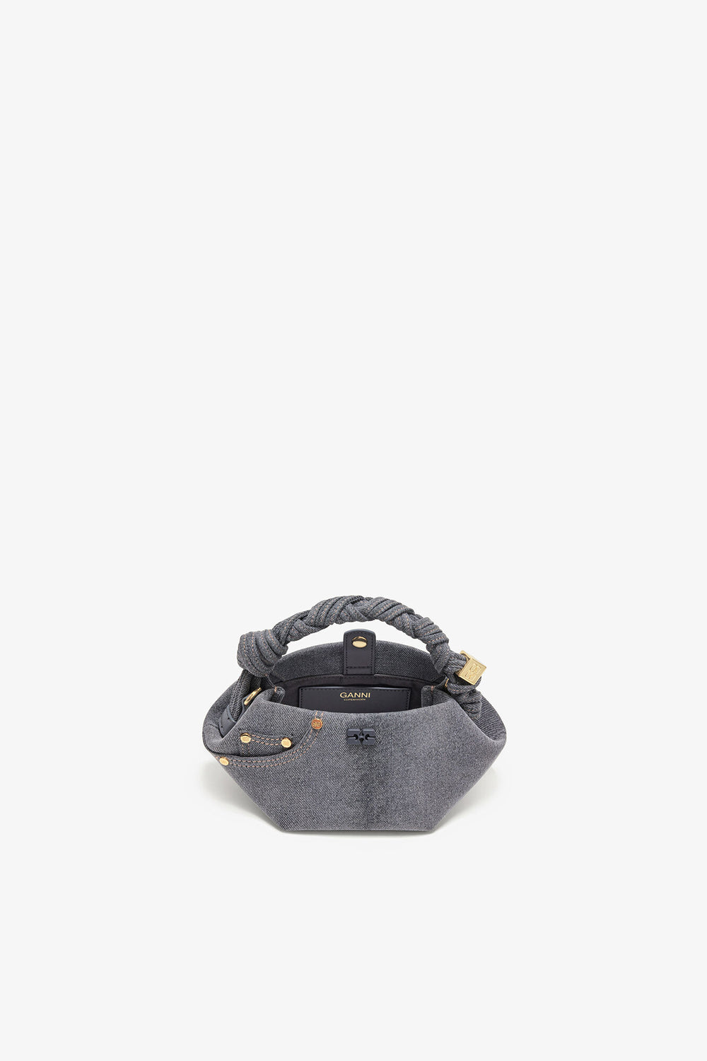 GANNI On Sale Lava Smoke Washed Grey Mini Bou Bag