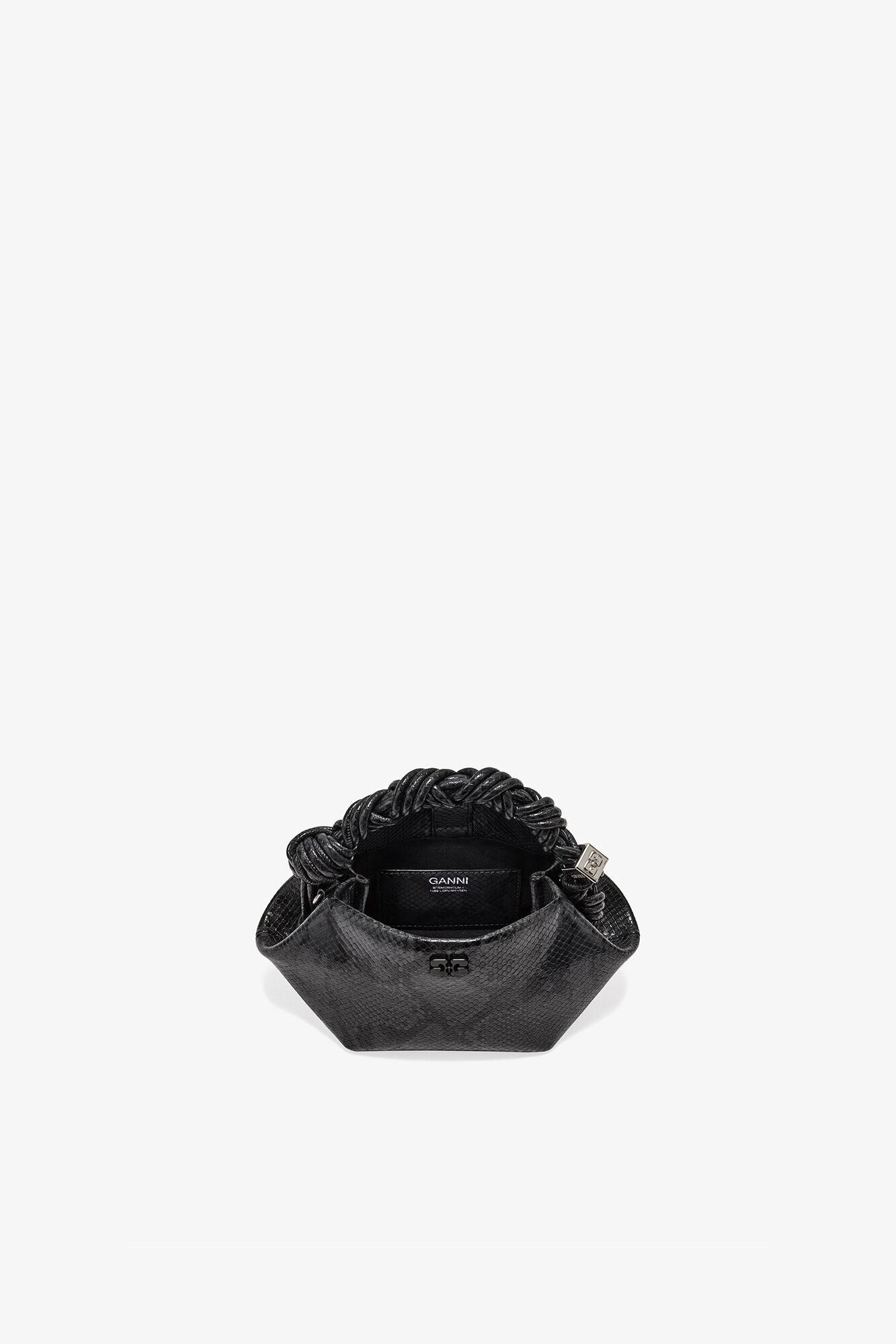 GANNI For Sale Croco Black Snake Mini Bou Bag