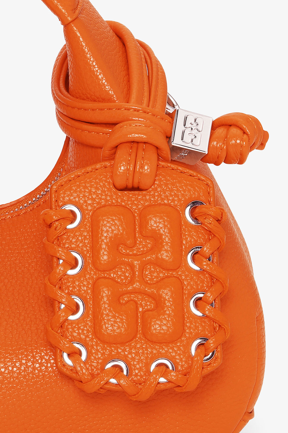 GANNI Outlet Russet Orange Orange Mini Hobo Bag
