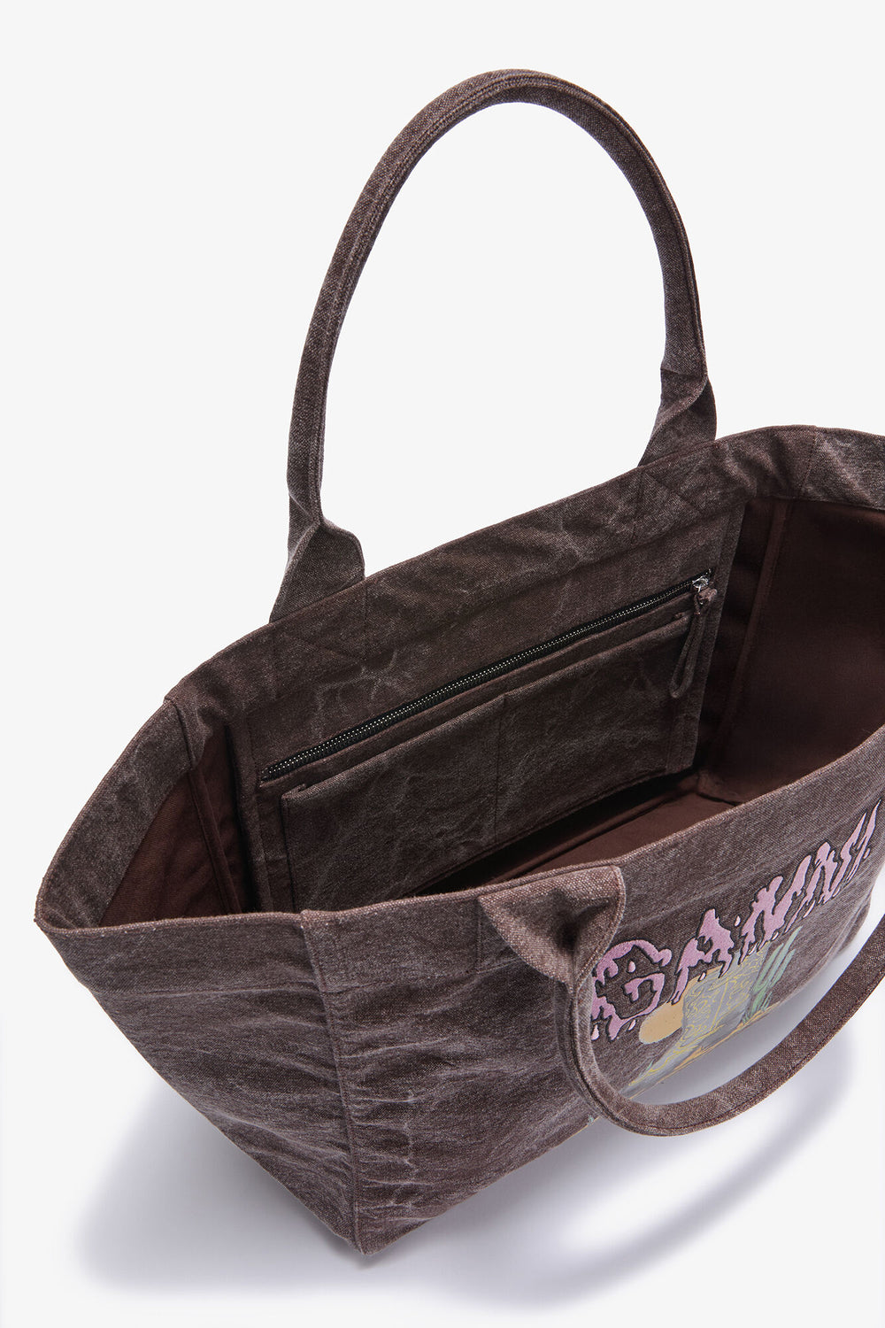 GANNI On Sale Chicory Coffee Brown Medium Western Boot Tote