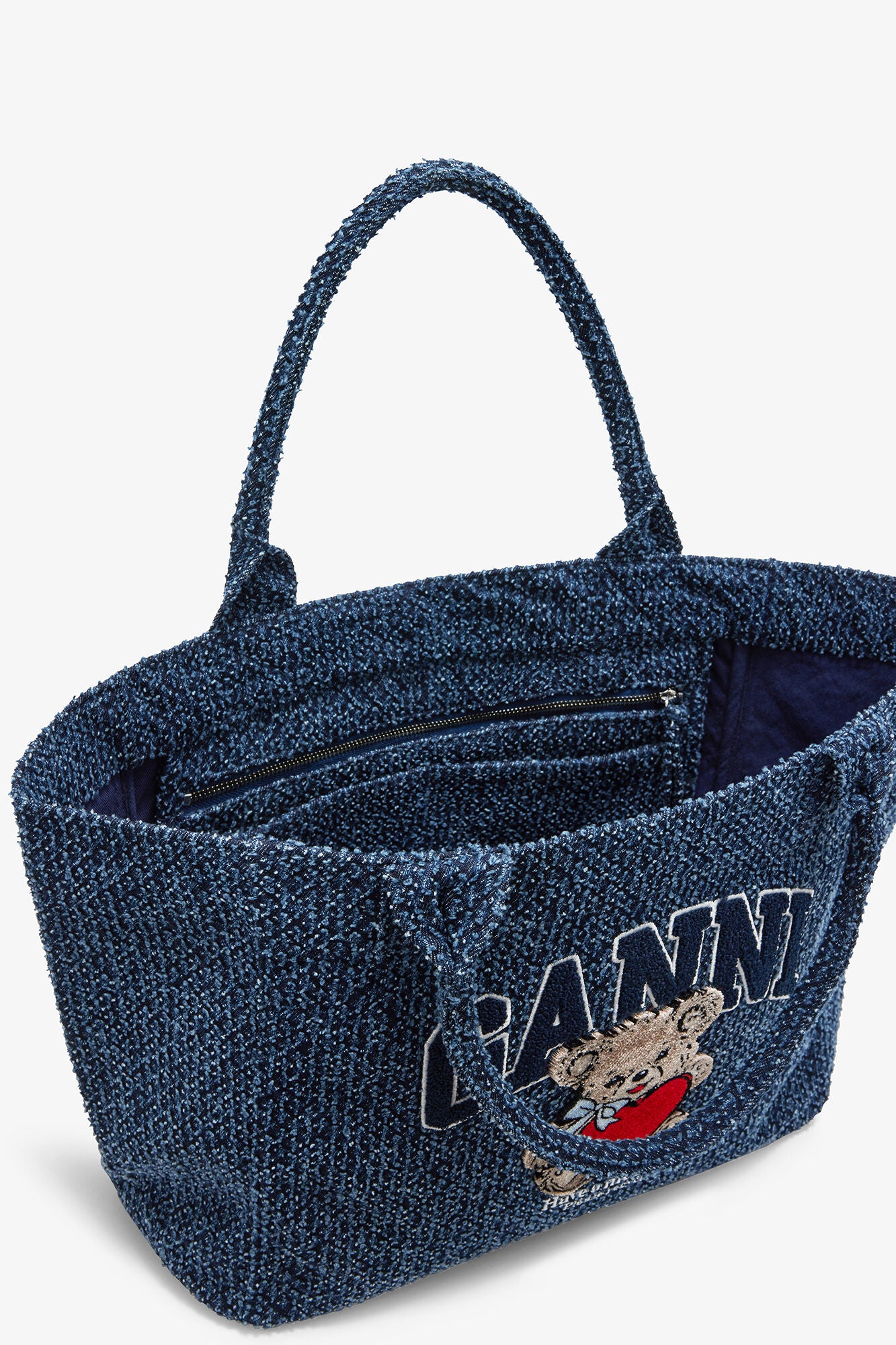 GANNI For Sale Rinse Denim Medium Bear Tote