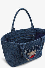 GANNI For Sale Rinse Denim Medium Bear Tote
