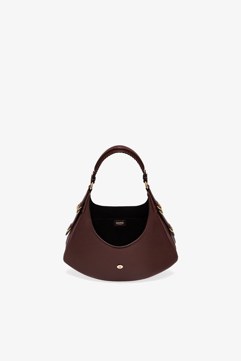 GANNI Hot Sale Chicory Coffee Brown Small Kat Bag