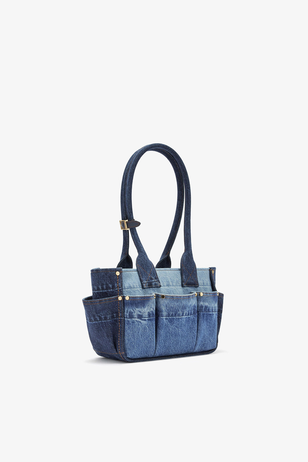 GANNI Sale Mid Blue Vintage Small Posy Bag in Blue Denim
