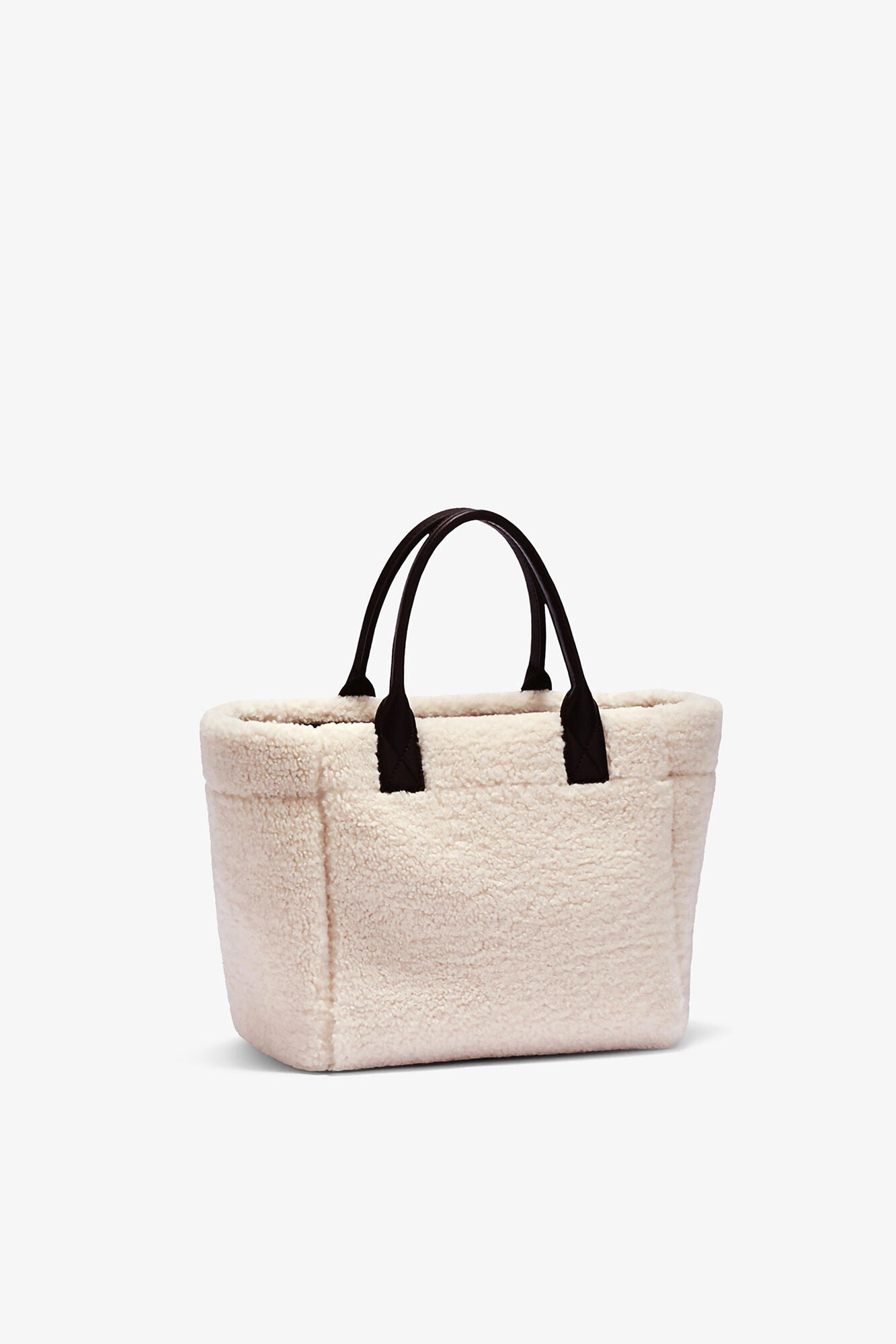 GANNI For Sale Egret Shearling Small Tote