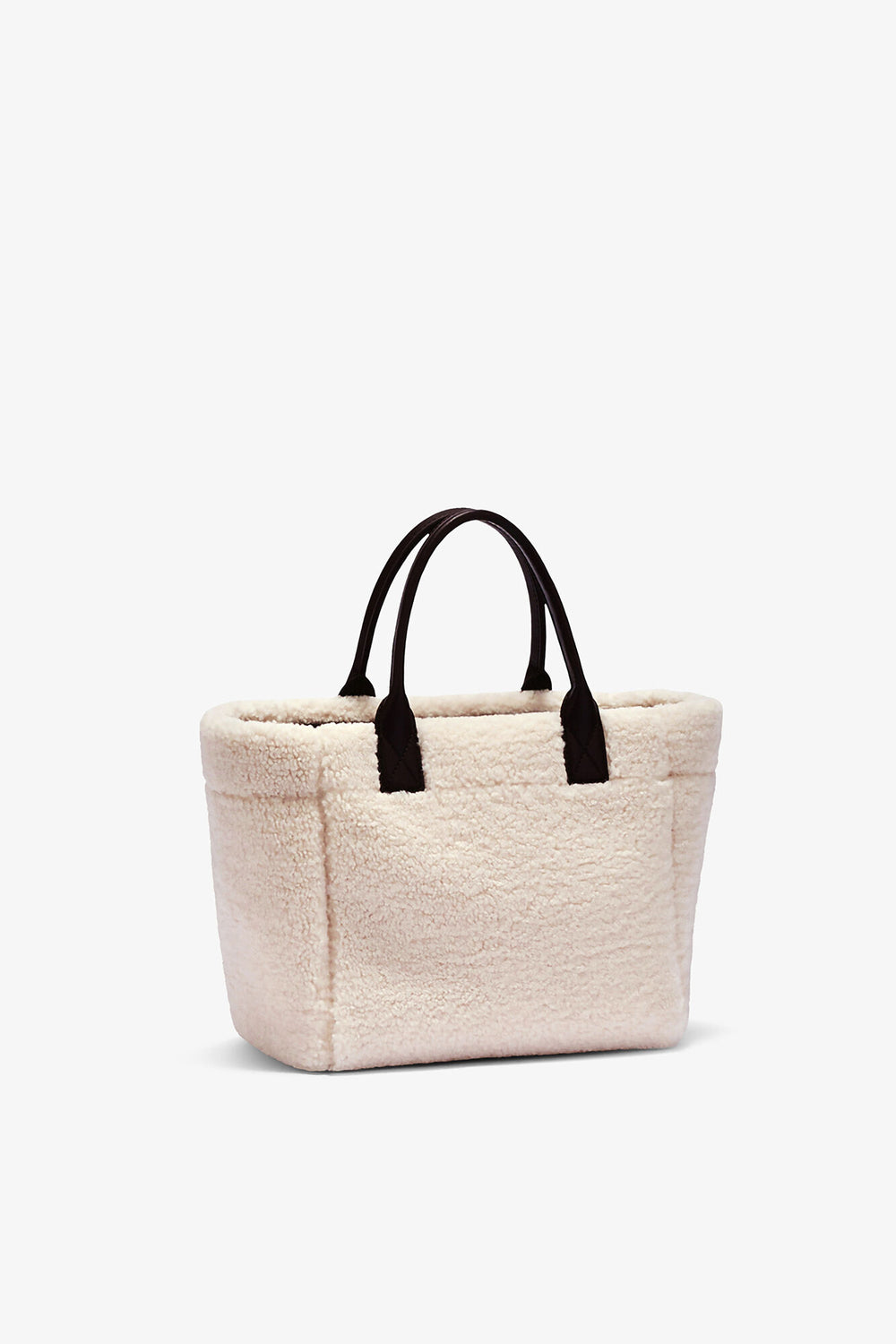 GANNI For Sale Egret Shearling Small Tote