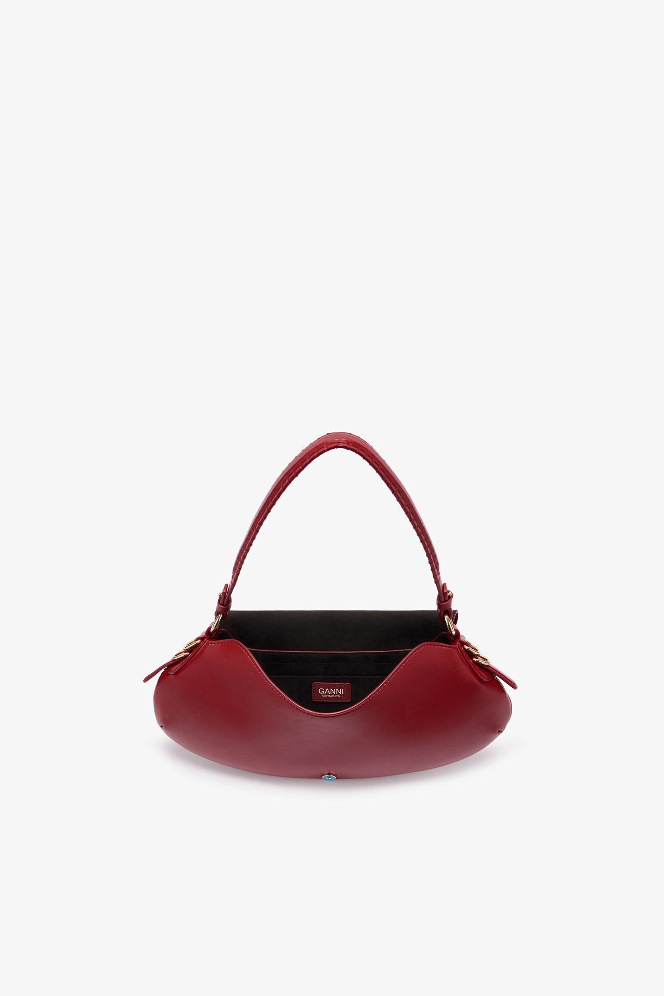 GANNI New Red Dahlia Red B-Kat Bag
