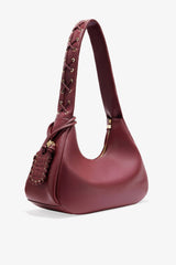 GANNI Sale Burgundy Burgundy Medium Laces Hobo Bag