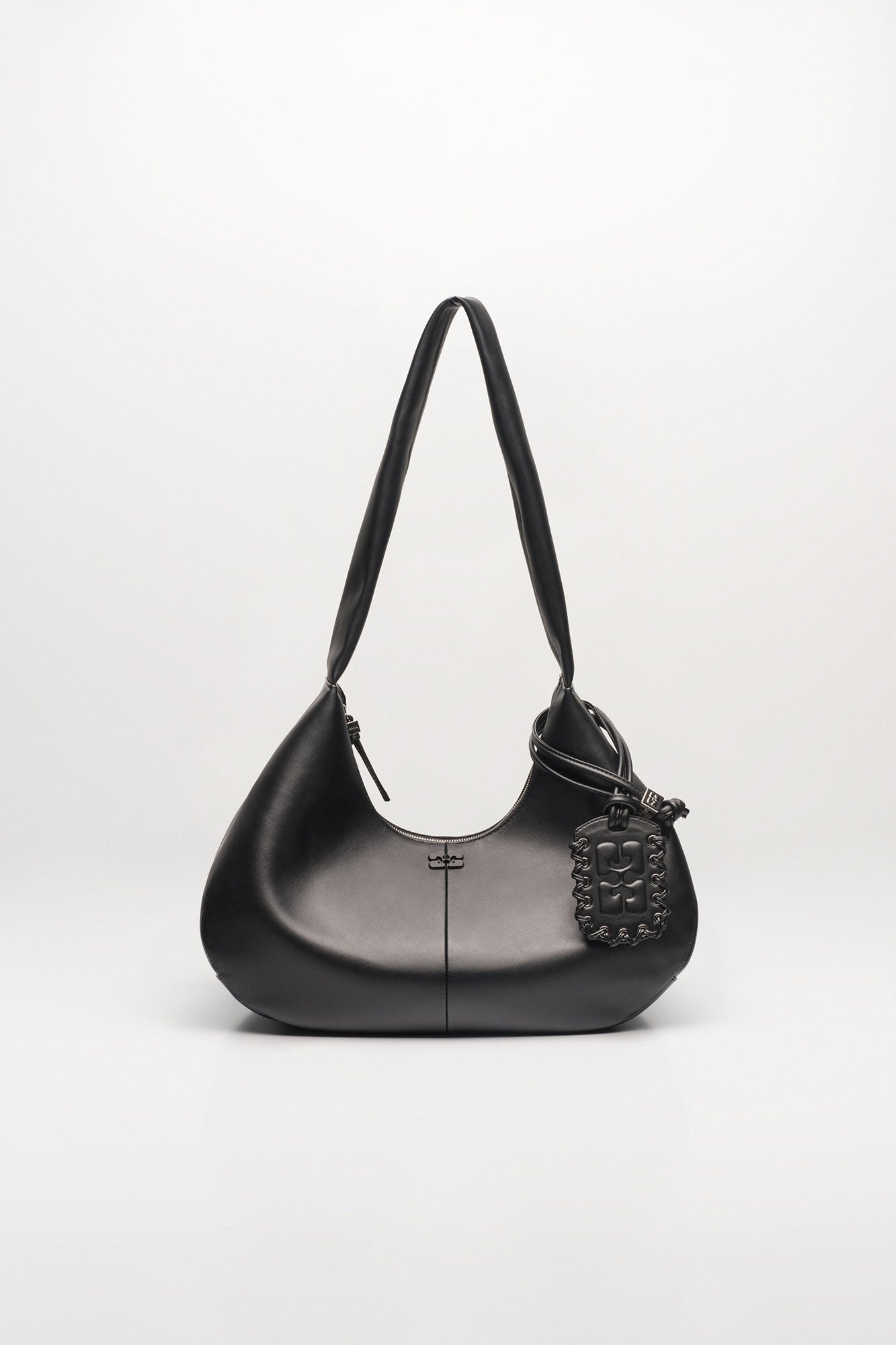 GANNI Discount Black Black Medium Hobo Bag