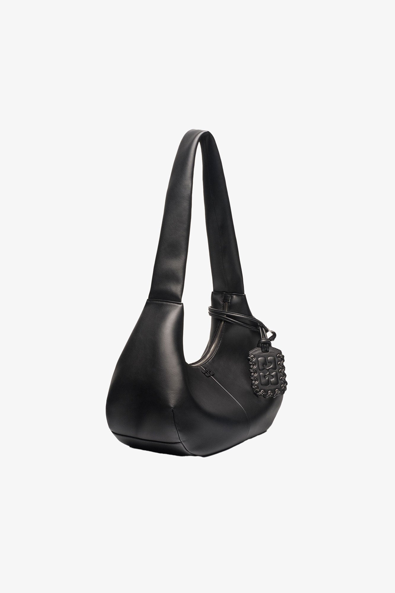 GANNI Discount Black Black Medium Hobo Bag