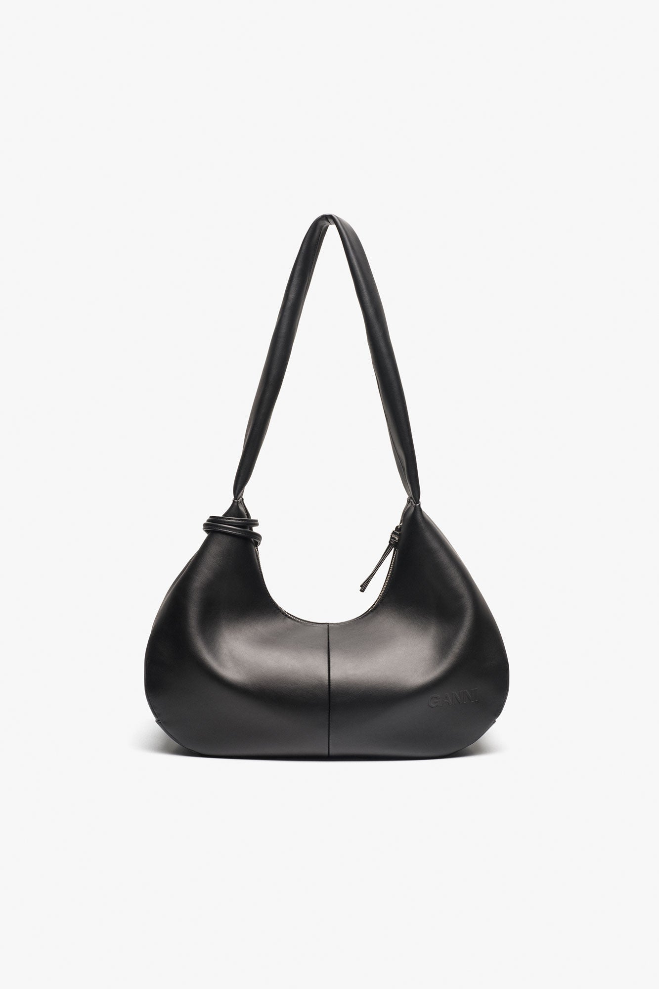 GANNI Discount Black Black Medium Hobo Bag