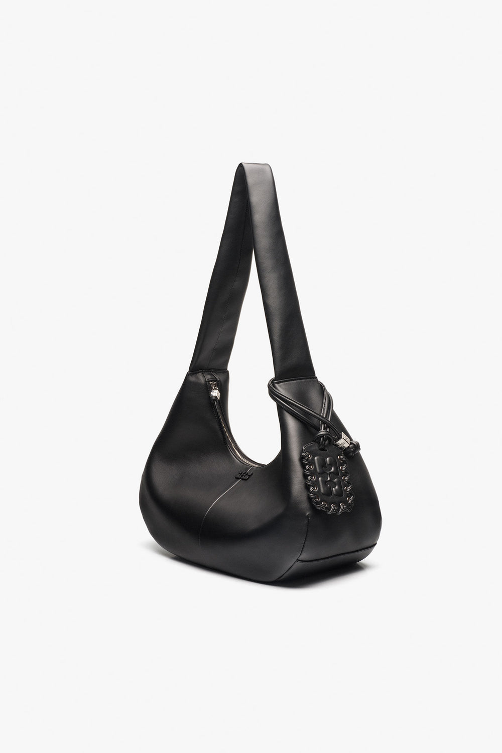 GANNI Discount Black Black Medium Hobo Bag