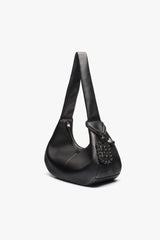 GANNI Discount Black Black Medium Hobo Bag