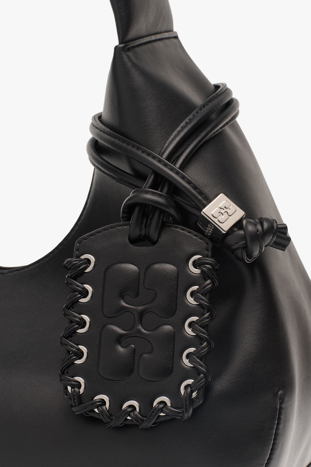 GANNI Discount Black Black Medium Hobo Bag
