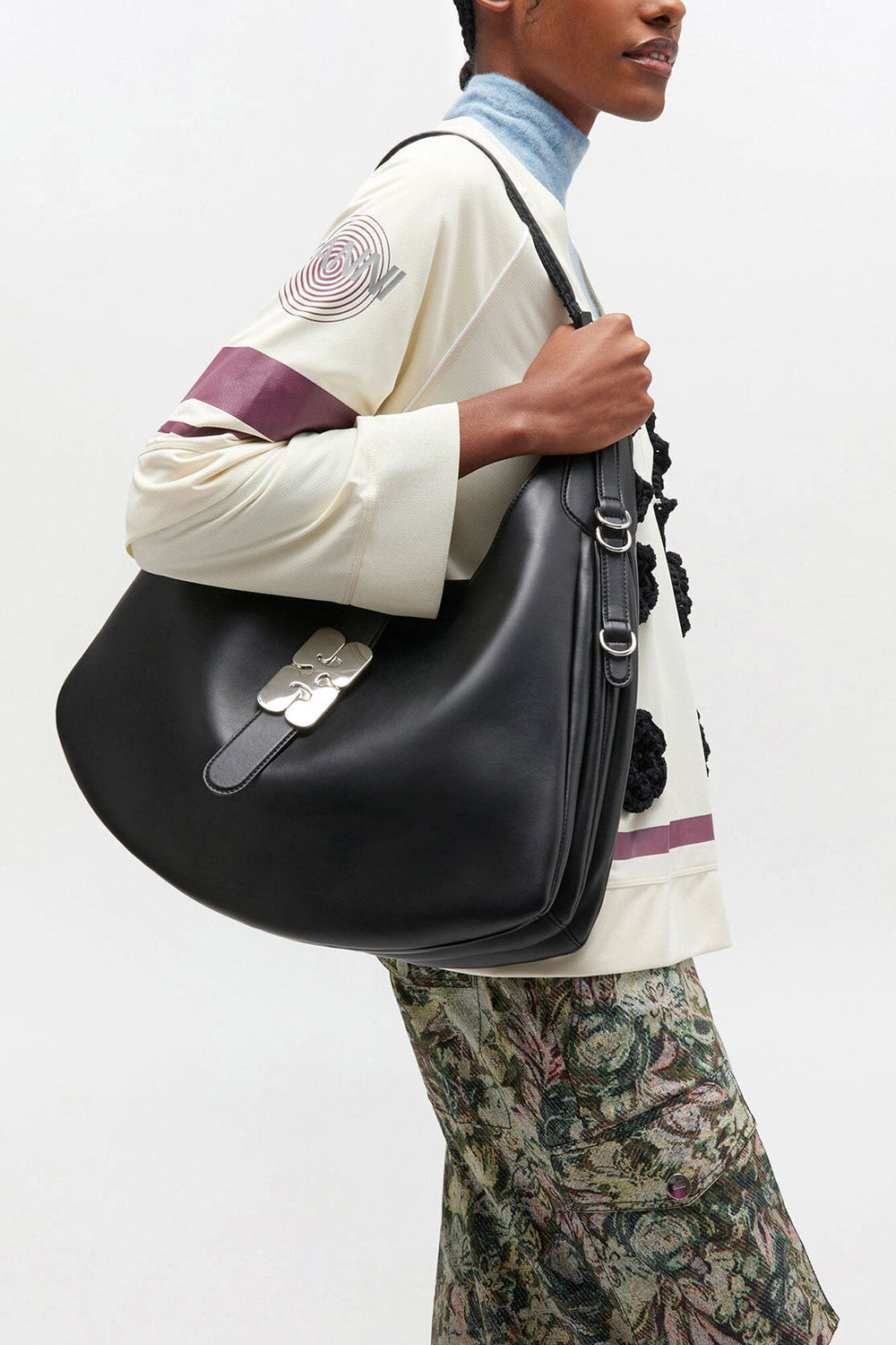 GANNI For Sale Black Black Large Kat Bag