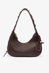GANNI New Chocolate Torte Brown Medium Laces Hobo Bag