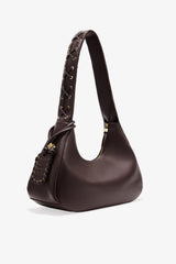 GANNI New Chocolate Torte Brown Medium Laces Hobo Bag