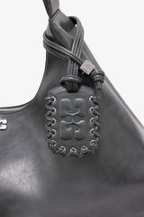 GANNI Discount Steal Grey Steel Grey XXL Hobo Bag