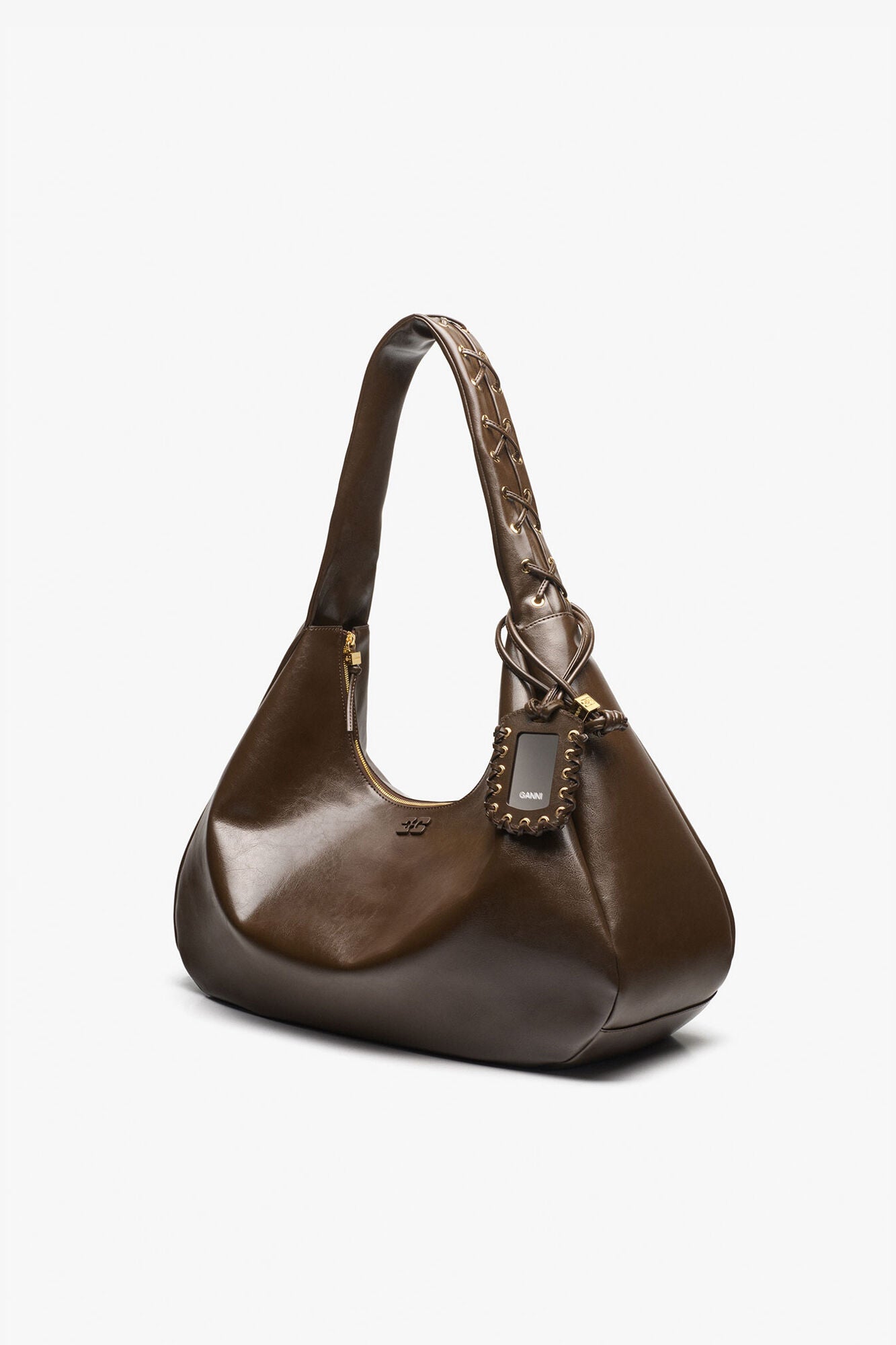 GANNI Outlet Dark Olive Dark-Olive Oleatex XXL Hobo Bag