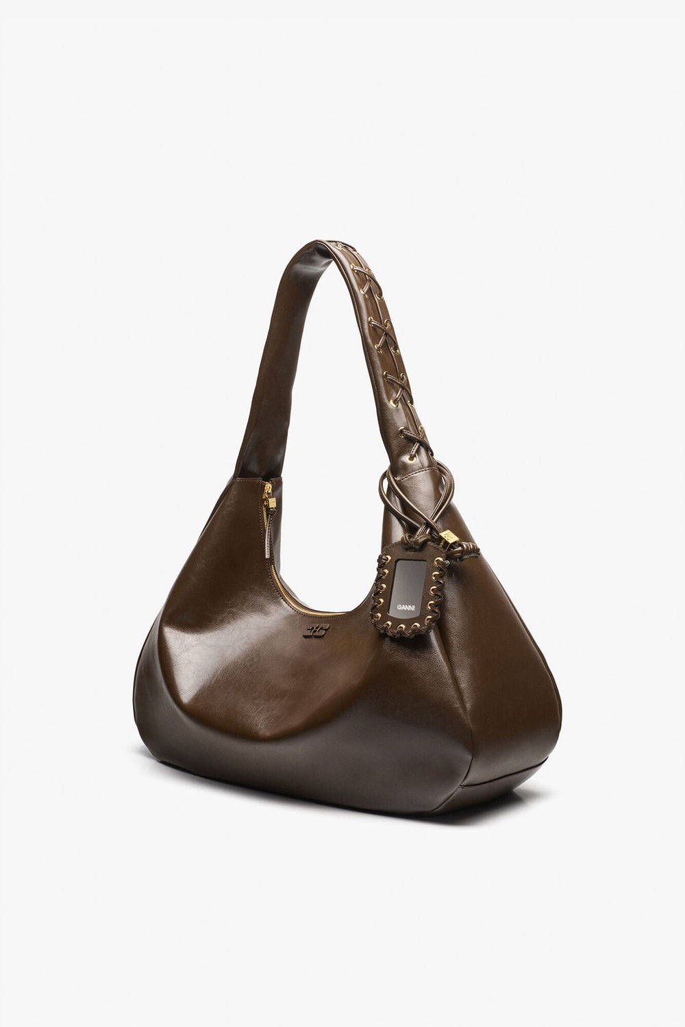 GANNI Outlet Dark Olive Dark-Olive Oleatex XXL Hobo Bag