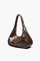 GANNI Outlet Dark Olive Dark-Olive Oleatex XXL Hobo Bag