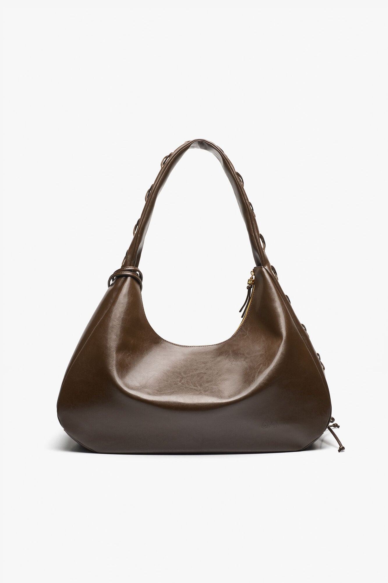 GANNI Outlet Dark Olive Dark-Olive Oleatex XXL Hobo Bag