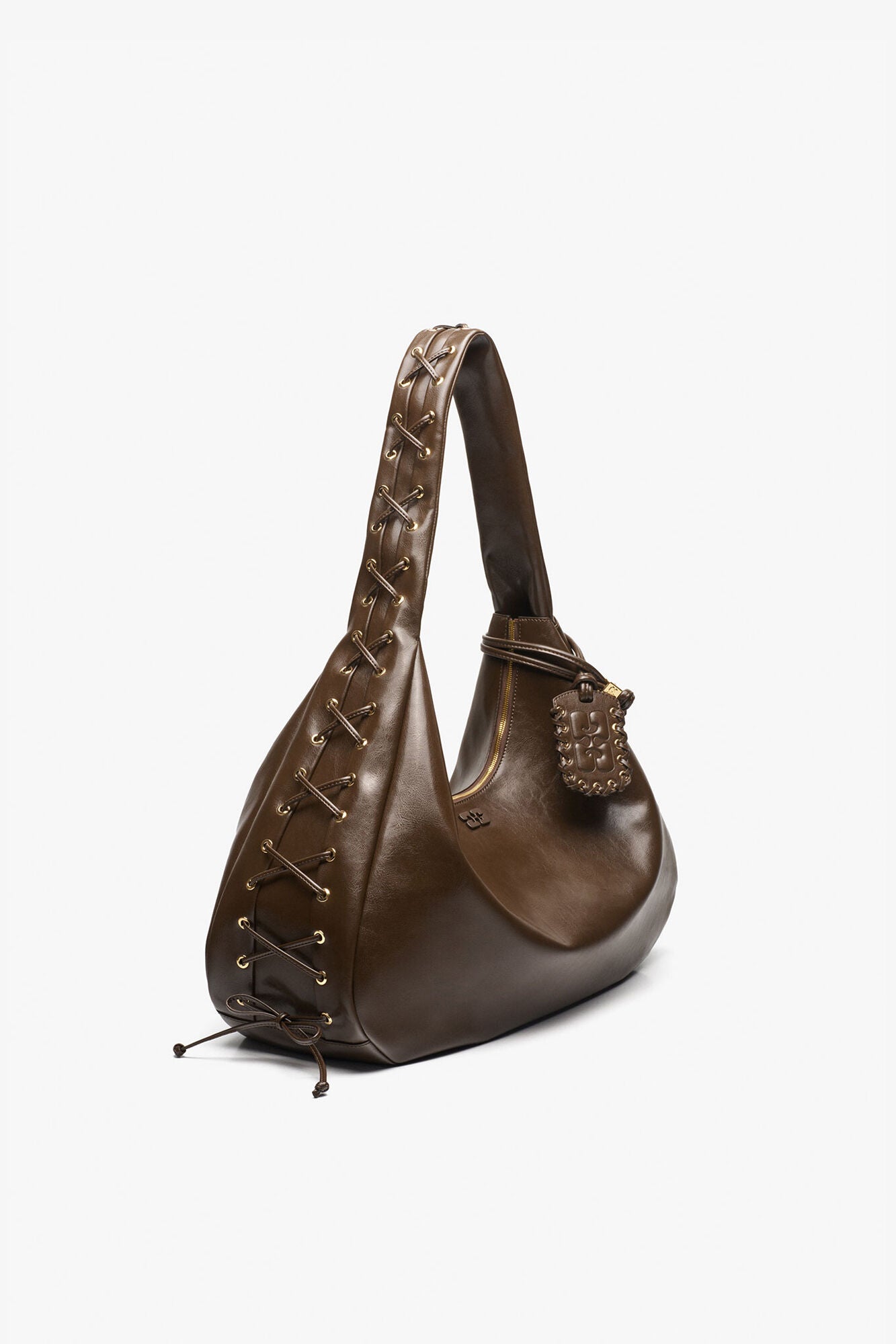 GANNI Outlet Dark Olive Dark-Olive Oleatex XXL Hobo Bag