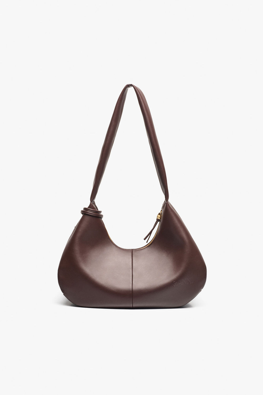 GANNI Hot Sale Seal Brown Brown Medium Hobo Bag
