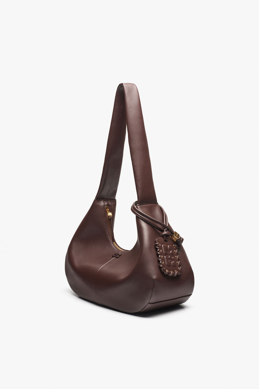 GANNI Hot Sale Seal Brown Brown Medium Hobo Bag