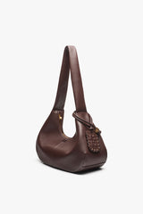 GANNI Hot Sale Seal Brown Brown Medium Hobo Bag