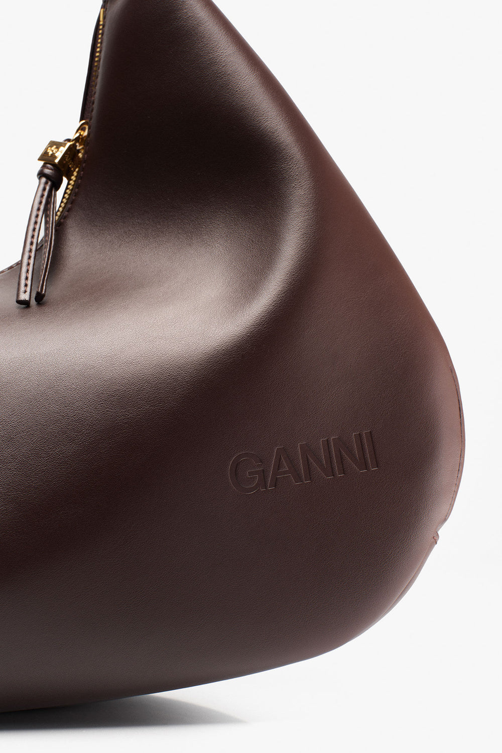 GANNI Hot Sale Seal Brown Brown Medium Hobo Bag