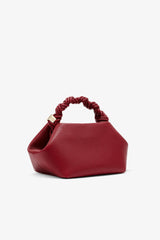 GANNI New Red Dahlia Red Grained Small Bou Bag