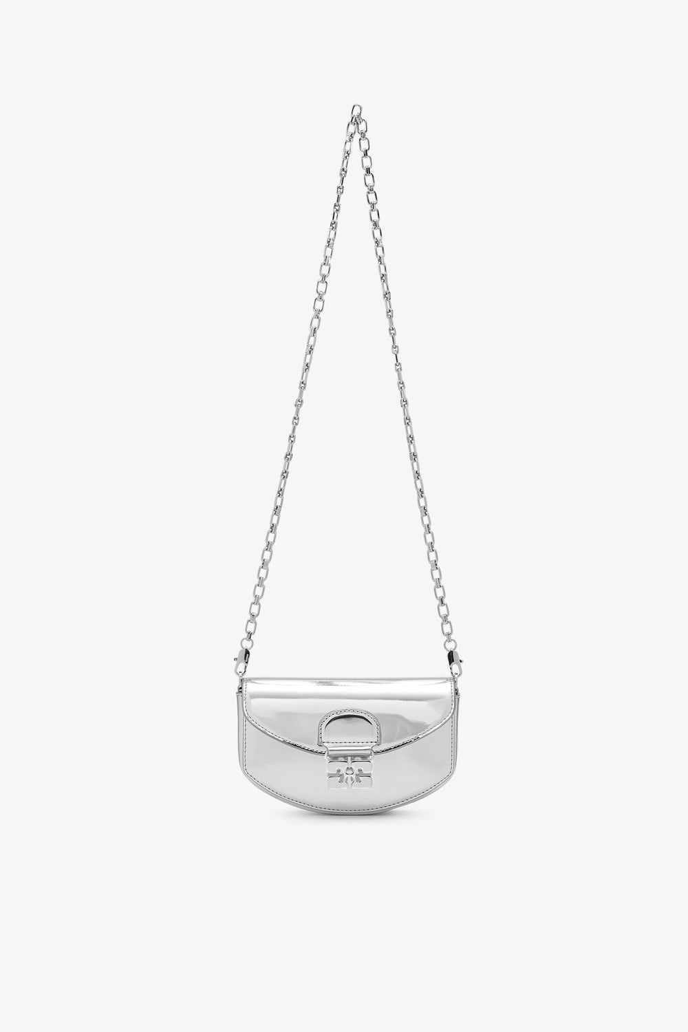 GANNI us Silver Silver Apo-G Wallet On Chain