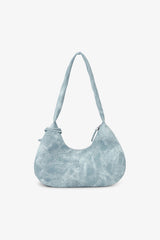 GANNI Online Celestial Blue Bleached Medium Hobo Bag