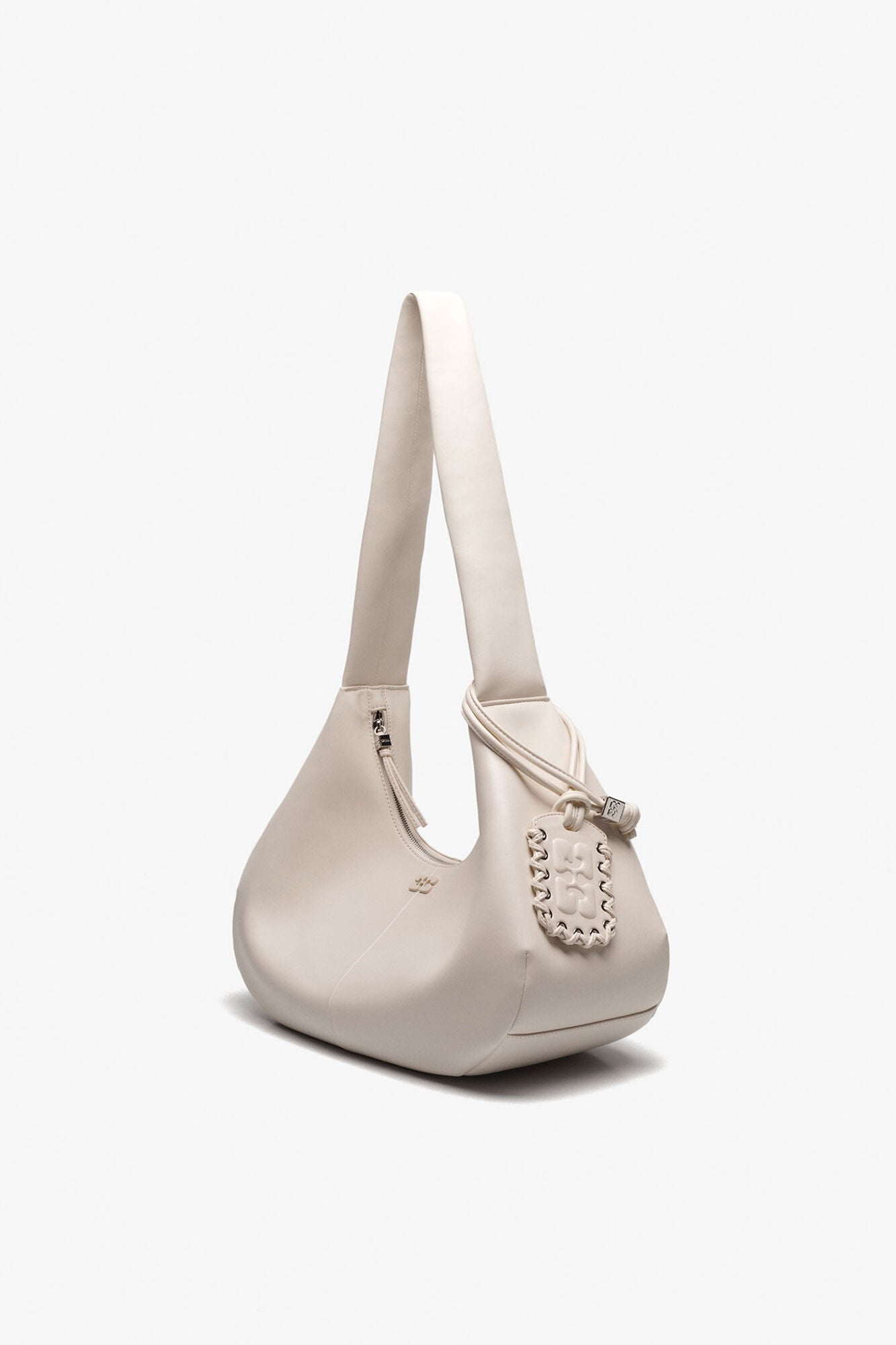 GANNI Sale Egret Ivory Medium Hobo Bag