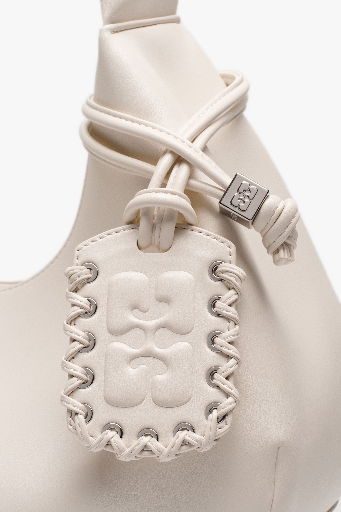 GANNI Sale Egret Ivory Medium Hobo Bag