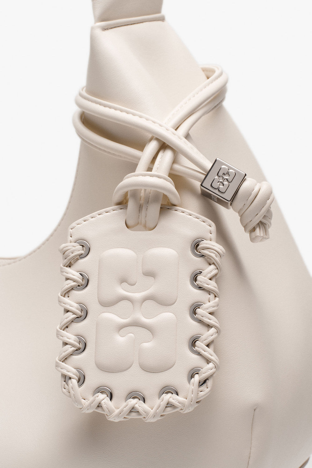 GANNI Sale Egret Ivory Medium Hobo Bag
