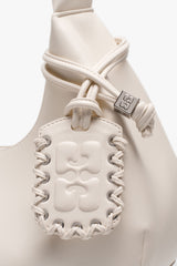 GANNI Sale Egret Ivory Medium Hobo Bag