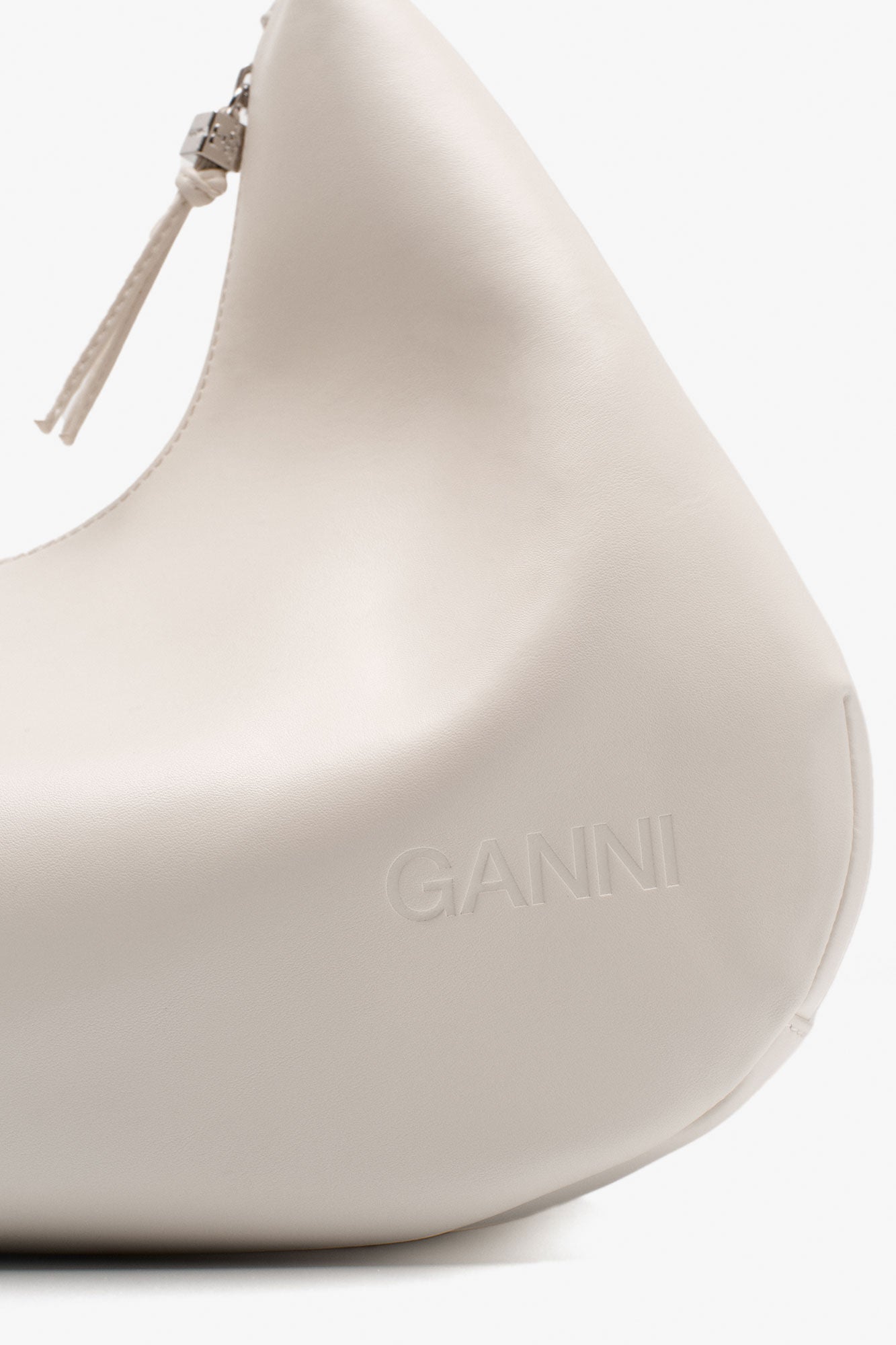 GANNI Sale Egret Ivory Medium Hobo Bag