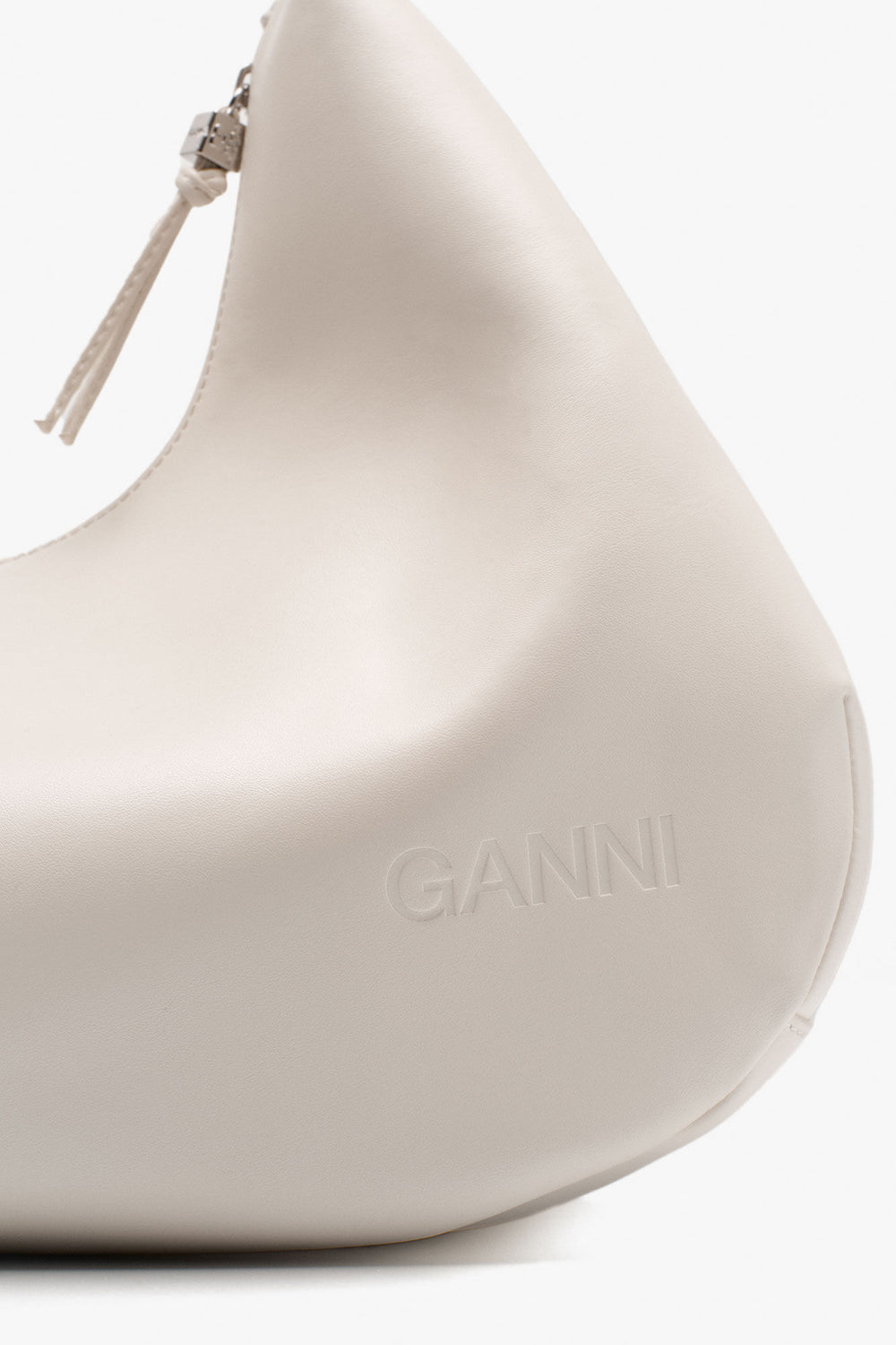GANNI Sale Egret Ivory Medium Hobo Bag