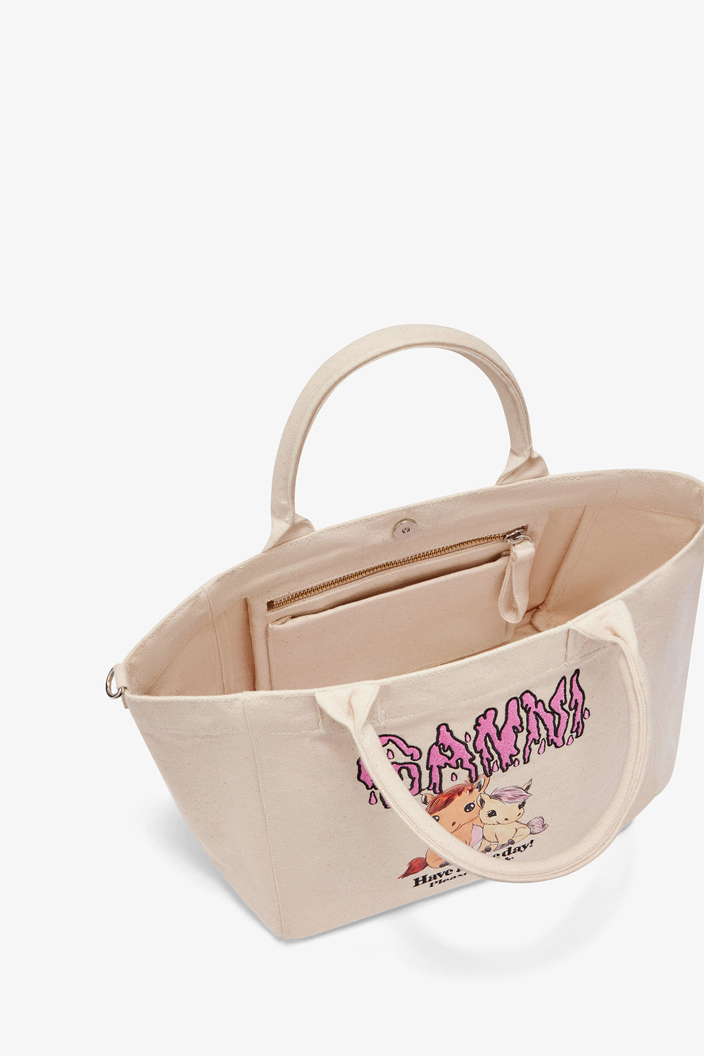 GANNI Hot Sale Small Easy Pony Printed Shopper