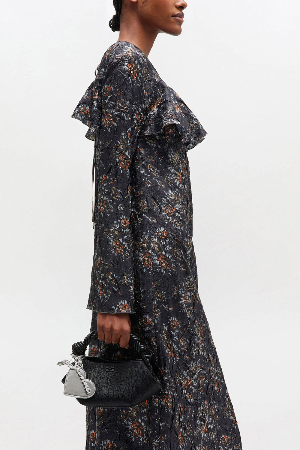 GANNI New Black Black Grained Mini Bou Bag