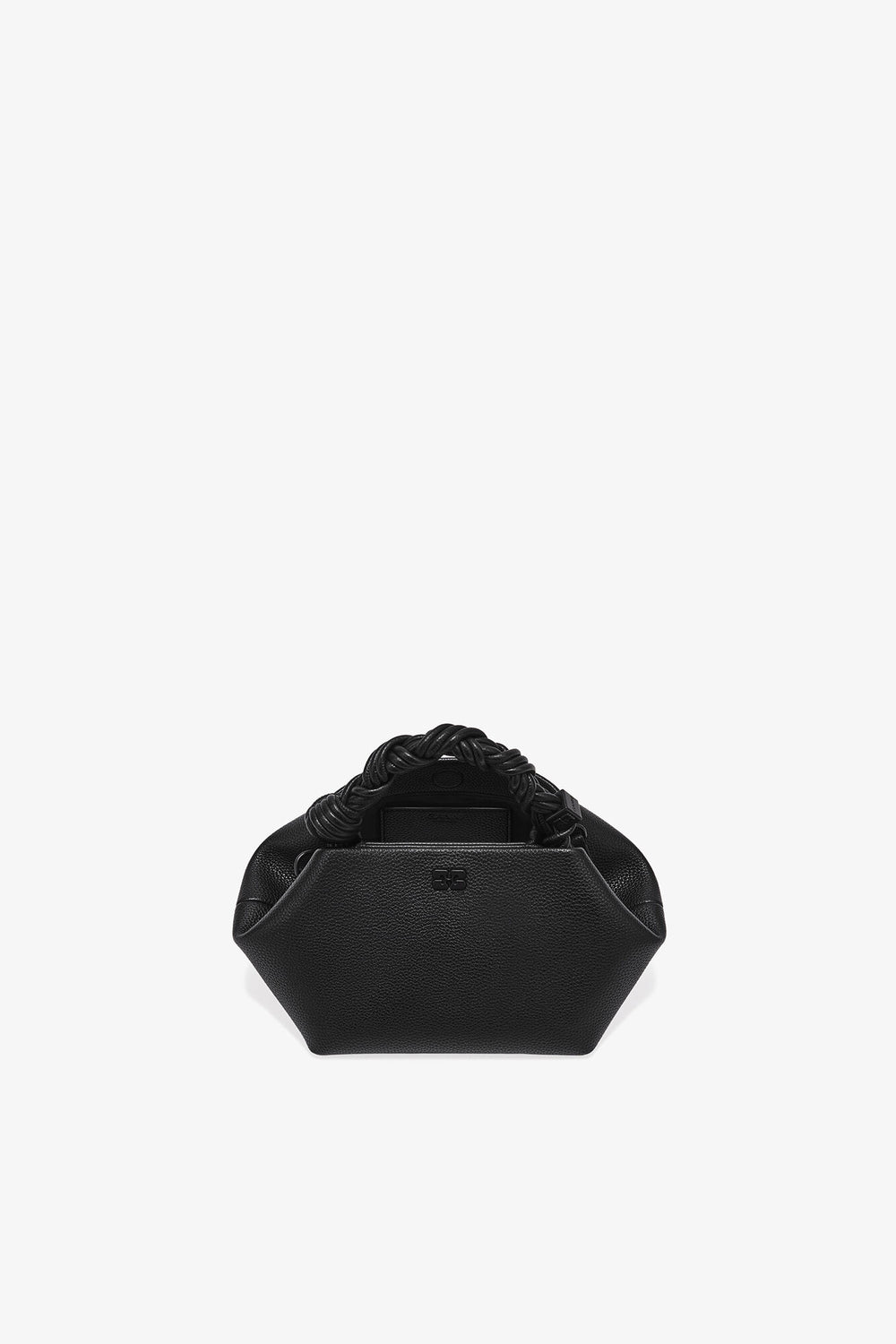 GANNI us Black Black Grained Small Bou Bag