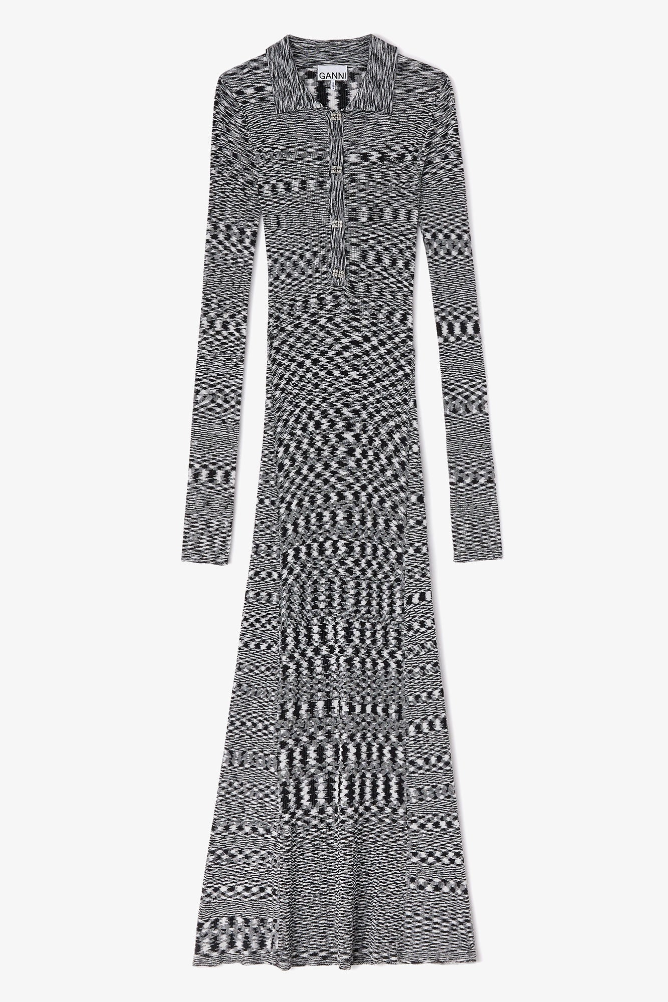 GANNI For Sale Polo Dress in Spacedyed Knit
