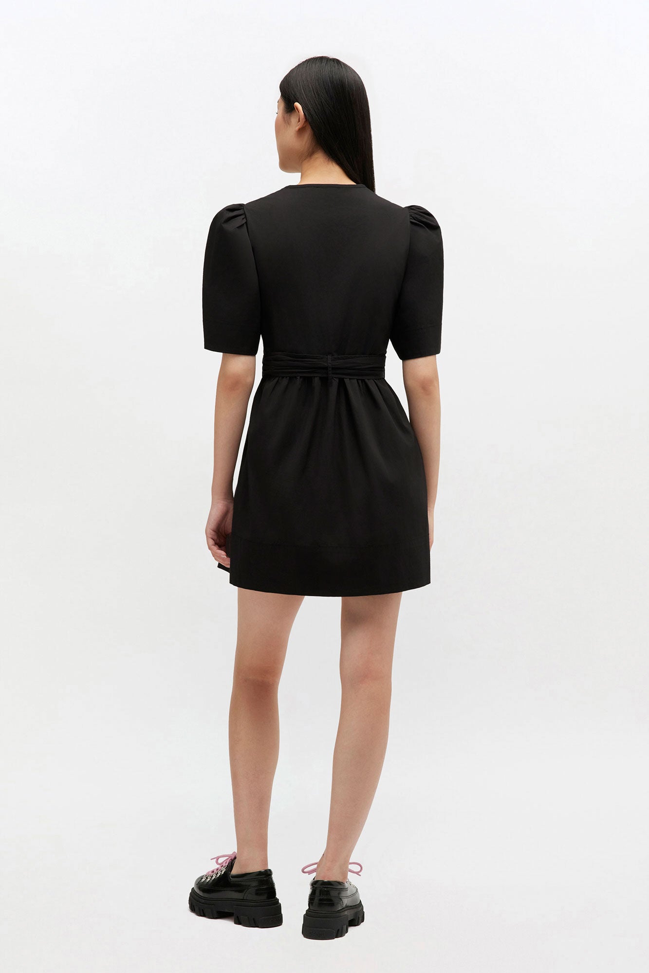 GANNI Discount Cotton Mini Dress