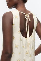 GANNI New White Floral Dress